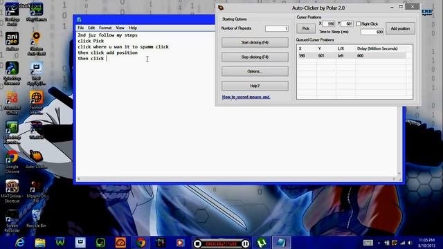 Tutorial On how to use auto-clicker by Polar 2.0 смотреть онлайн