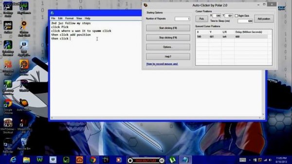 Tutorial On how to use auto-clicker by Polar 2.0