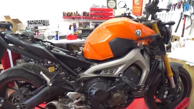 Настройка двух  мотоциклов Yamaha MT-09, замеры на диностенде!