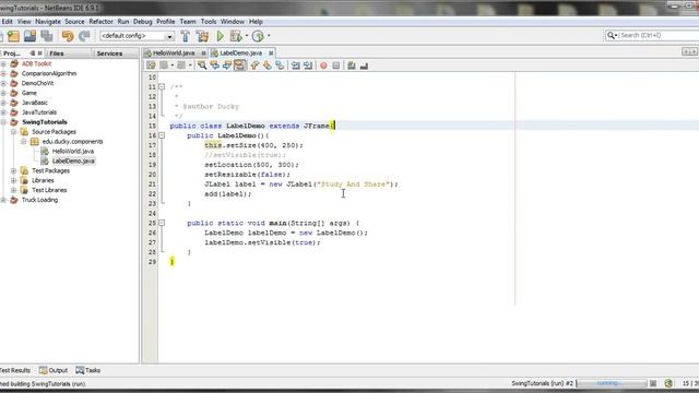 Java Swing 3: Label смотреть онлайн