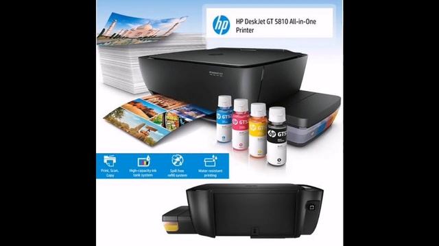 How to replace cartridge on HP DESKJET GT 5810 Printer смотреть онлайн
