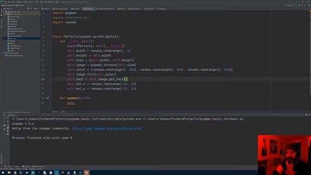 Pygame Tutorial (Basics) Galaga Style Game Part 8 - Particle System and Collision Checking смотреть онлайн