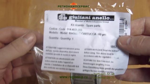 Фильтрующий элемент GIULIANI ANELLO 60450/01G 95048-BT смотреть онлайн