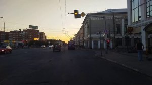 Троллейбус, 1-й маршрут (целиком). Ярославль. Вид из кабины.