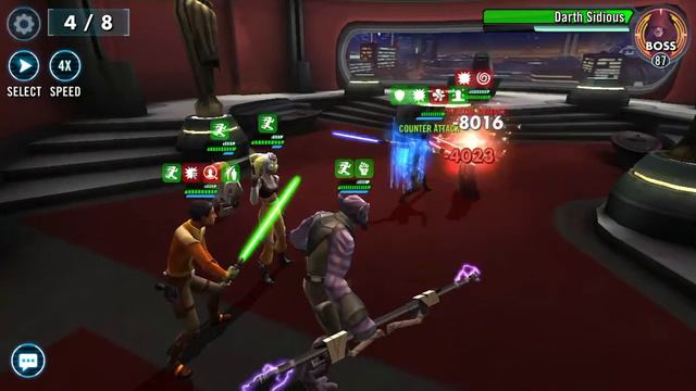 Beating the Secrets and Shadows Assault Battle Bonus Tier | SWGOH: Star Wars Galaxy of Heroes смотреть онлайн