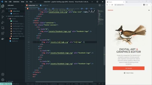 Responsive Landing Page Animation Using Pure HTML & CSS (No JavaScript) смотреть онлайн