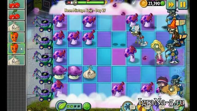 Neon Mixtape Tour day 27 - Plants vs Zombies 2 (Прохождение) смотреть онлайн