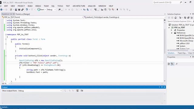 How To Convert .PDF File To Text File in C# Windows Forms смотреть онлайн