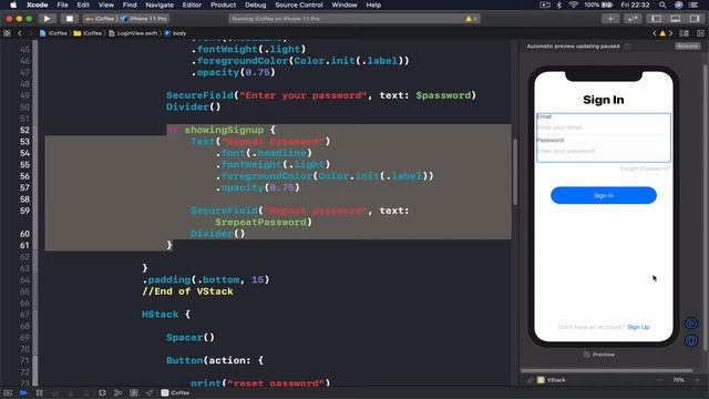 SwiftUI and Firebase tutorial, coffee App 29 of 51 смотреть онлайн