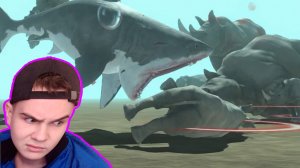Мегалодон против Носорога | Animal Revolt Battle Simulator