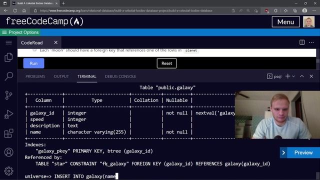 Celestial Bodies Database | FreeCodeCamp смотреть онлайн