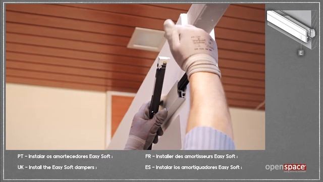 Установка раздвижной системы EASY KIT для стеклянной двери смотреть онлайн