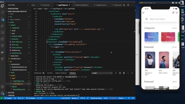 Part I: Watch Me Copy: Angular E-Commerce App UI into Functional Ionic Framework ReactJS Mobile App смотреть онлайн