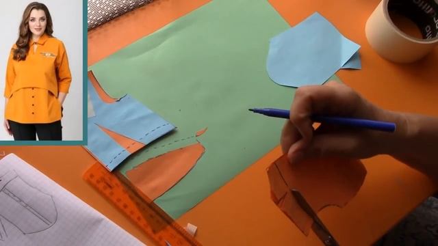 Блуза фисташкового цвета . Моделируем вместе смотреть онлайн