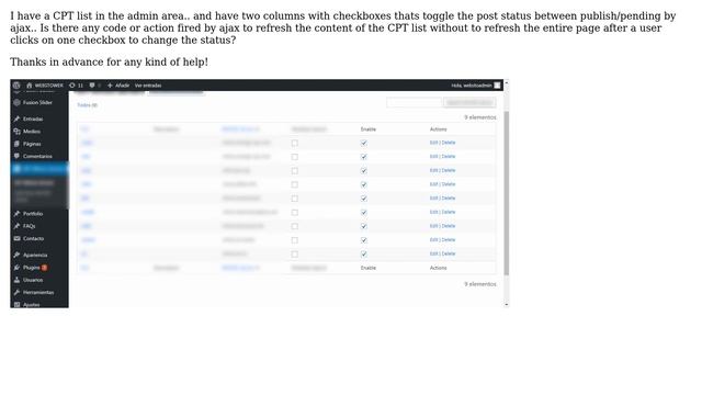 Wordpress: Its possible to ajax update the content of the admin custom post type list смотреть онлайн