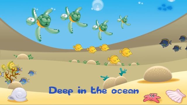 Deep in the Ocean, Deep in the Sea | Song for Kids Learning English | Sea Animals смотреть онлайн