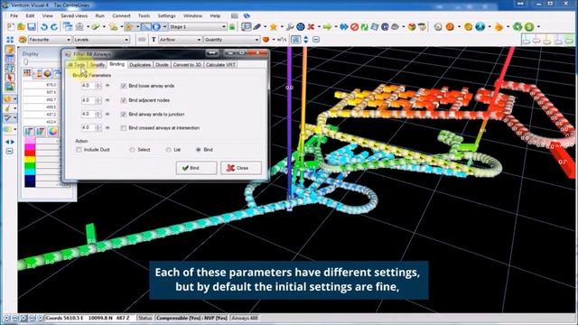 Моделирование подземной вентиляции с VentSim Visual Design