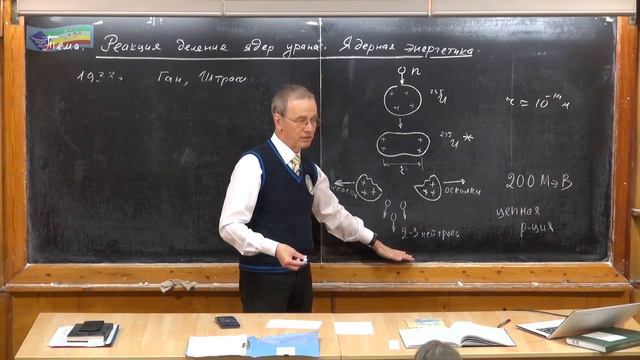 Урок 472. Реакция деления ядер урана. Ядерная энергетика смотреть онлайн