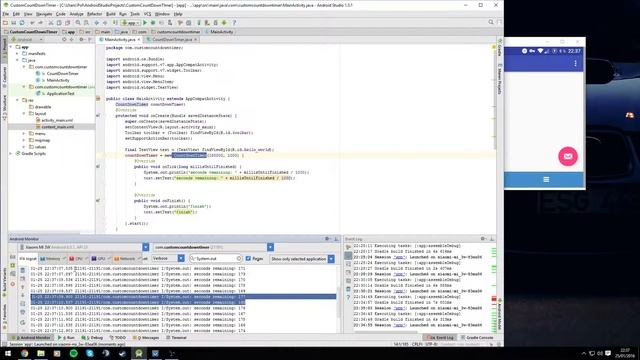 Android - Fixed implementation of CountDownTimer.java смотреть онлайн