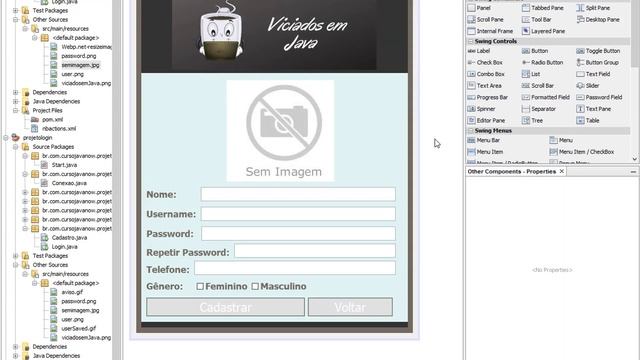 Login com Java Swing Utilizando NetBeans e MySQL #3 смотреть онлайн
