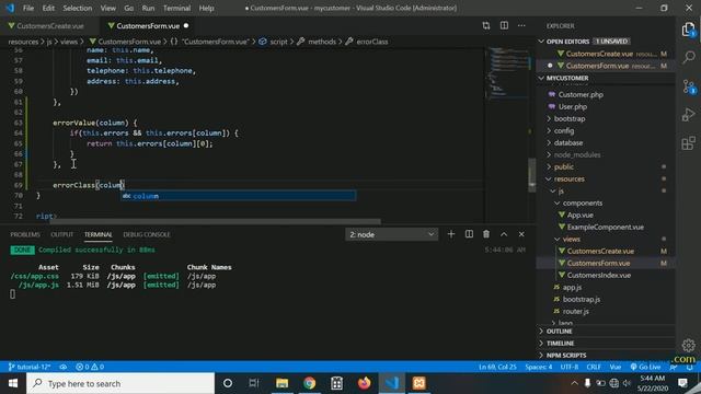 Tutorial Single Page Application SPA dengan Laravel API dan Vue.js #12 смотреть онлайн