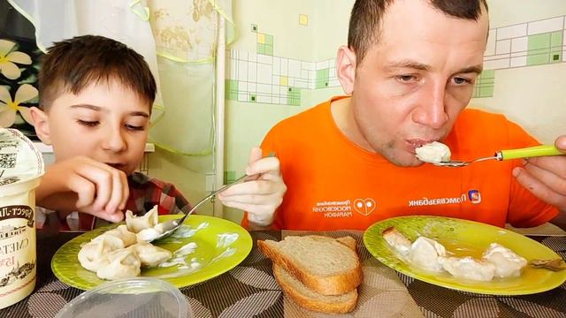 Мукбанг. И снова из фарша и теста. 🥟ПЕЛЬМЕНИ🥟домашние смотреть онлайн