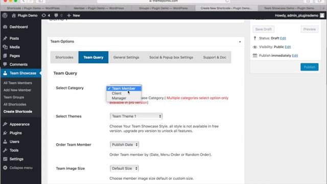 Team Showcase WordPress Plugin Installation Tutorial & Demonstration | ThemePoints.com смотреть онлайн