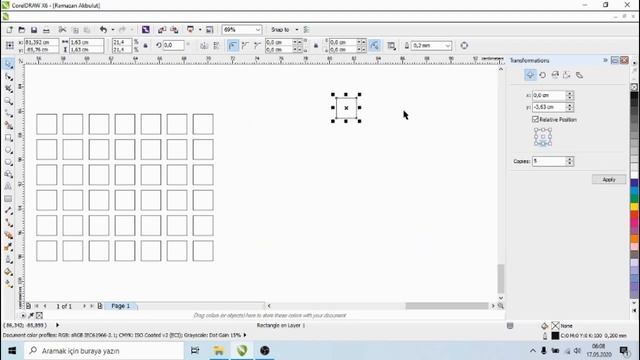 Corel Draw Ders 4 SERİ KOPYALAMA-KATMANI ÜSTE/ALTA ALMA-ORTALAMALAR-KIRPMA MENÜSÜ смотреть онлайн