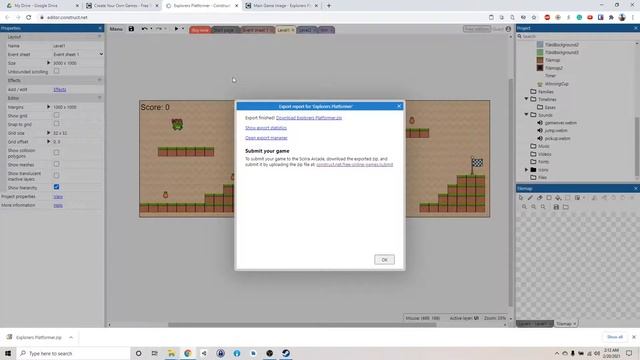Construct 3 Platformer Tutorial - 20 Publish Your Game Online for Friends смотреть онлайн