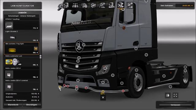 [ETS2 v1.23] New Actros plastic parts and more 3.1.5 + Cabin DLC смотреть онлайн