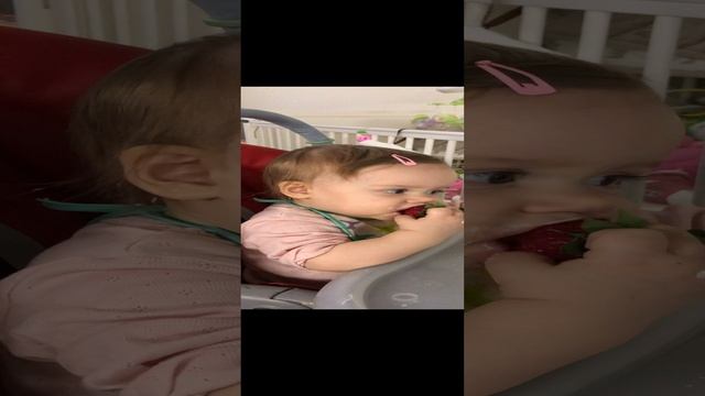 Адель и клубника