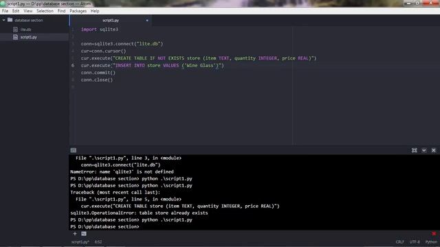 How to connect and Insert Data to SQLite via Python. смотреть онлайн