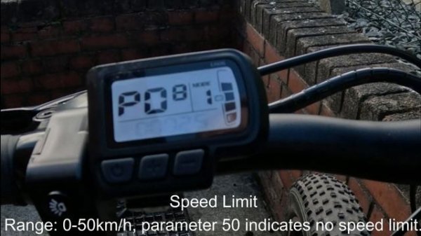 Urban XC Trail E-Bike (EN06) E-bike Display Panel - 16 Hidden Settings