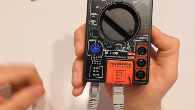 Обзор новинки 2: мультиметр М-7300 с функцией тестера сетевого кабеля. смотреть онлайн