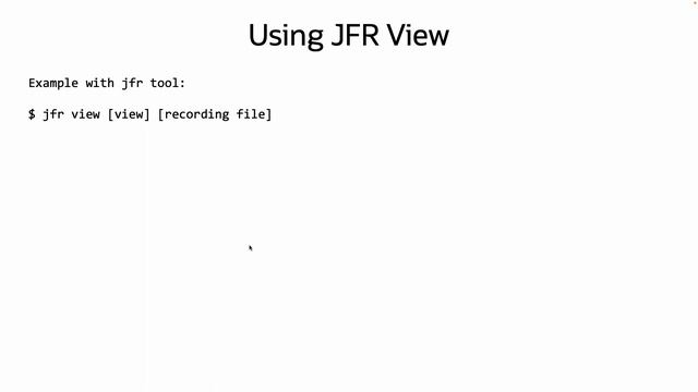 JFR View Command смотреть онлайн