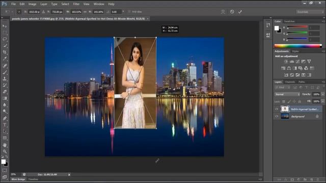 Photoshop Basic : How to Change Model Editing Picture Quick Magic Tool & Layer Mask in Photoshop cs смотреть онлайн
