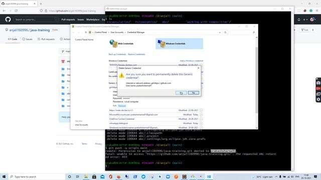 Git Bash login change in Windows смотреть онлайн