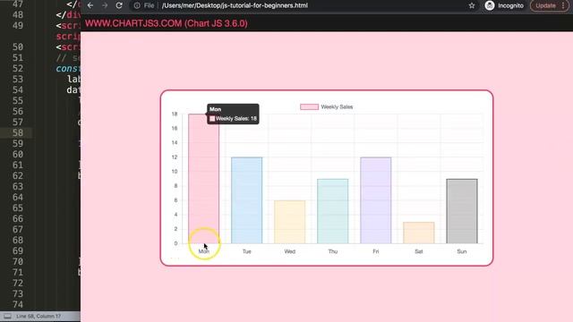 How to Create Vertical Floating Bar Chart in Chart js смотреть онлайн