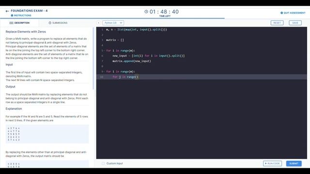 REPLACE ELEMENTS WITH ZERO || FOUNDATION EXAM - 4 || CCBP смотреть онлайн