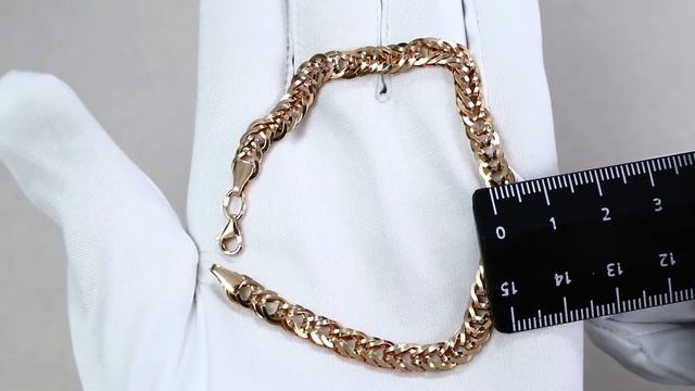 Золотой браслет плетение Фантазийное Александра бп165ск смотреть онлайн