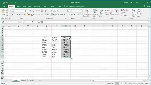 How to Compare Data between two columns in Excel 2016 смотреть онлайн