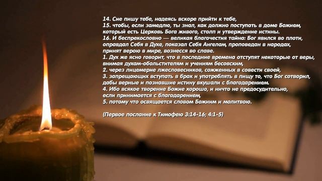 Апостол дня. 16 января 2021. Первое послание к Тимофею