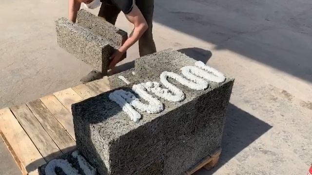 Кладка арболита на Полиуретановый клей POLYNOR Thermo Block смотреть онлайн