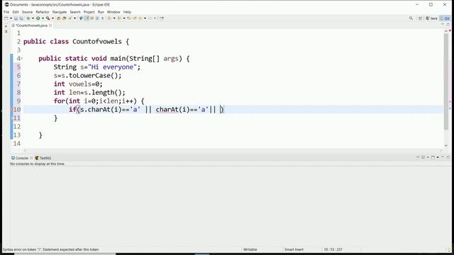 How to count the number of vowels in the string | Java Interview question |Tamil tutorial смотреть онлайн