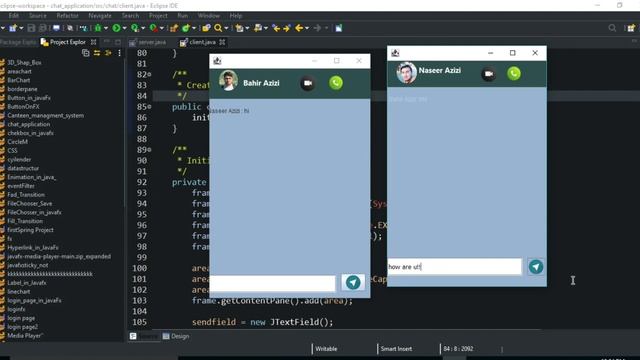 Chat Application in java /java socket смотреть онлайн