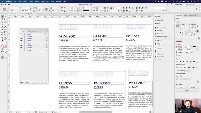 Create interactive menu buttons in a scrolling frame in Adobe InDesign смотреть онлайн