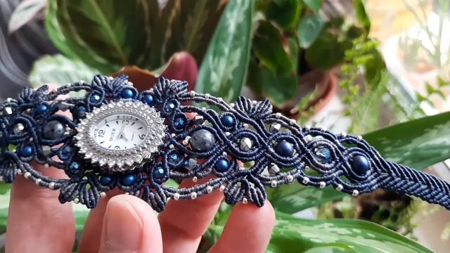 Браслет на часы ⌚??. Микромакраме смотреть онлайн