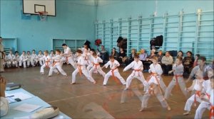 АТТЕСТАЦИЯ НА ПОЯС 9 кю каратэ. Киокушинкай дети. Алиса К. 6 лет