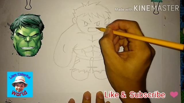 How to Draw Basic, Trace, Paint MINI HULK Doll ❤️ смотреть онлайн