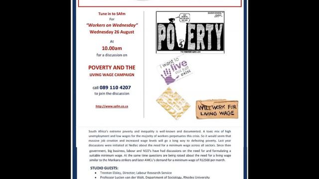 RADIO: Lucien van der Walt, 2015, "Poverty and The Living Wage Campaign, " 26 August 2015 смотреть онлайн